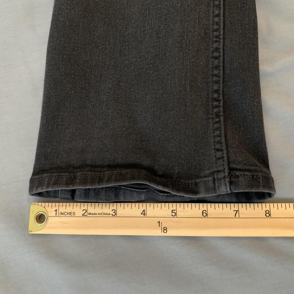 Lee Jeans Womens 14 L Gray Dark Charcoal Wash Mid Rise Bootcut Stretch Denim - Picture 7 of 11